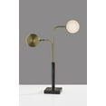 thumbnail image 3 of Adesso® Rowan LED 2-Arm Desk Lamp, 25-1/4"H, Antique Brass Shade/Black Base, 3 of 12