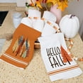 thumbnail image 3 of luyaa Hello Fall Kitchen Towels Set of 2,Orange Tree Autumn Dish Towels 18x26 Inch Drying Dishcloth,Thanksgiving Farmhouse Home Decorations AD390, 3 of 6