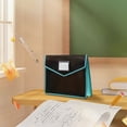 thumbnail image 7 of Plastic Expanding File Folder, Transparent Envelopes with ButtonClosure, No Dividers, Large Capacity, Black File Folder Organizer Holder, Bills&Taxes, Letter/A4 Size for School/Office/Home by Elapind, 7 of 7