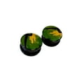 thumbnail image 2 of Pair of Green Camouflage Acrylic Screw Fit Ear Plugs, 2 of 4