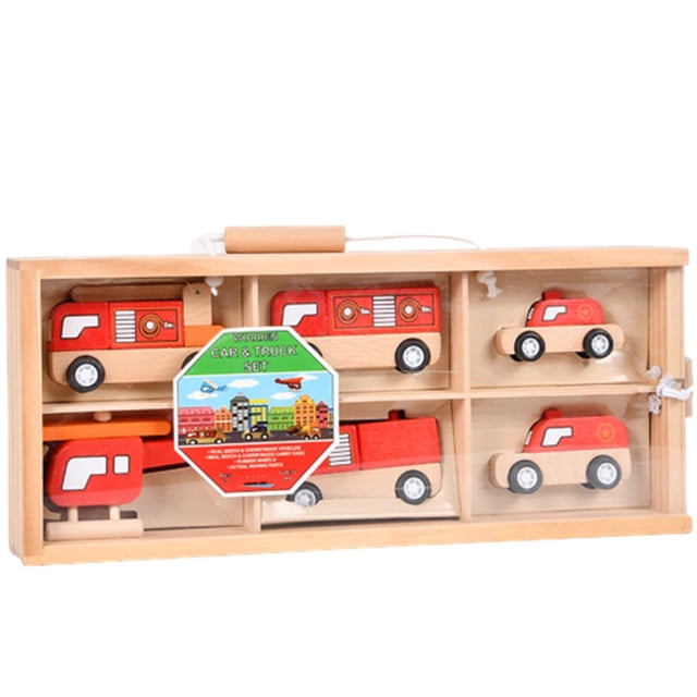Wooden Educational Toy Simulation Engineering Vehicle/Ambulance/Fire Truck