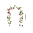 thumbnail image 3 of Votnto Artificial Rose Flower Vines and Garlands Perfect for Spring, Indoor Outdoor Home Decor Patio Porch Display, 3 of 6