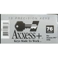 thumbnail image 3 of Hillman 88523 Axxess+ Brass Auto Key #76, Rubberhead, Replacement Key, Nickel Finish, 3 of 3