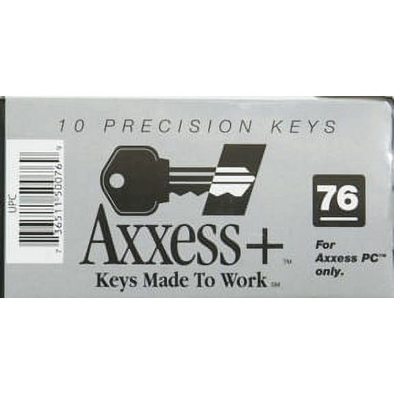 Hillman 88523 Axxess+ Brass Auto Key #76, Rubberhead, Replacement