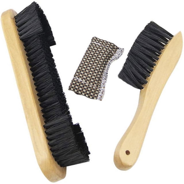 Pool Table Brush Set Set of 3 Billiards Pool Table with Wood Handle and Nylon Bristle Billiard Table Cleaner Kit for Pool Table