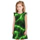 thumbnail image 1 of Fotbe Green Lightning Vestido de Dormir para Niñas de 3 a 10 Años, Mangas Cortas, Estilo Princesa, Pijama Camisón con Mangas Voladas-Small, 1 of 6