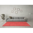 thumbnail image 3 of Ahgly Company Indoor Square Solid Red Modern Area Rugs, 4' Square, 3 of 4
