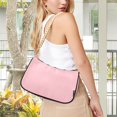 thumbnail image 6 of Ryvnso Solid Pink Womens Chain Shoulder Bag Tote Handbags Clutch Hobo Purse with Zipper for Travel, 6 of 7