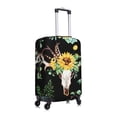 thumbnail image 3 of Bingfone Sunflower Skull Boho Watercolor Background Luggage Cover Washable Suitcase Cover Protector Anti-Scratch Suitcase Cover Fits 18-32 Inch Luggage, 3 of 9