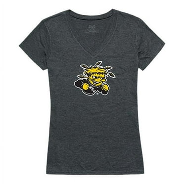 W Republic Apparel 521-158-E9C-03 Women Cinder, Wichita State, Heathered Charcoal - Large
