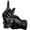 Black, variant on Mens Winter Warm Leather Gloves with Wool Lining, Classic Dress Casual Touchscreen Gloves for Driving Riding, Thermal Gifts for Dad or Husband, Black - XL