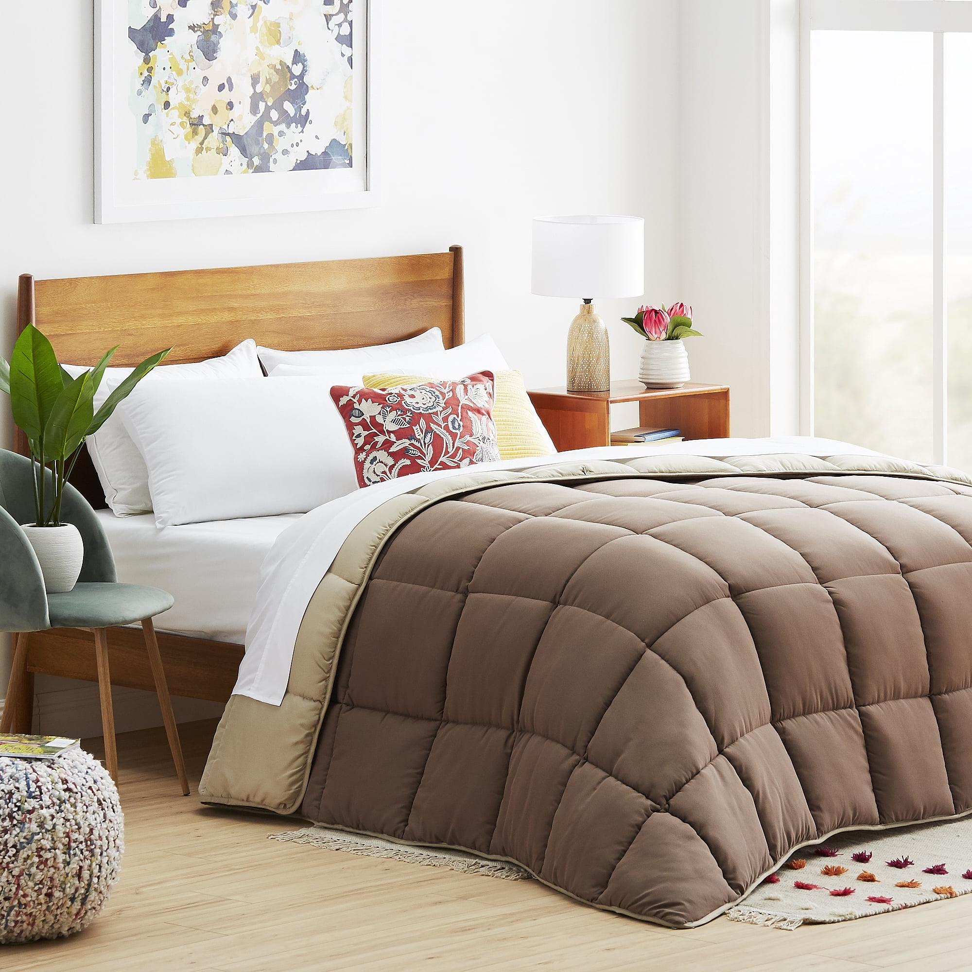 Linenspa Reversible Hypoallergenic Down Alternative Comforter - Twin