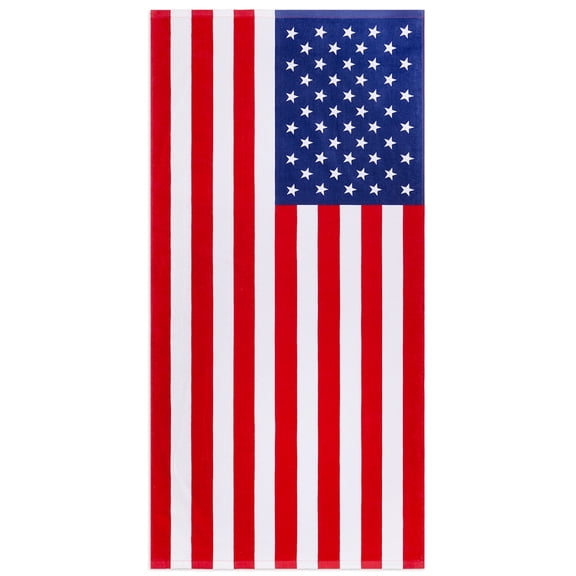 Premium Printed 100% Cotton Travel Beach Towel,Quick-Dry,28"x58"