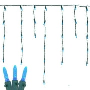 M5 Christmas LED Icicle Light Set, Green Wire, 15' Long, 150 Light - Picture 11 of 64