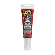 Flex Glue Automotive Strong Rubberized Waterproof Adhesive, 4 oz, Clear