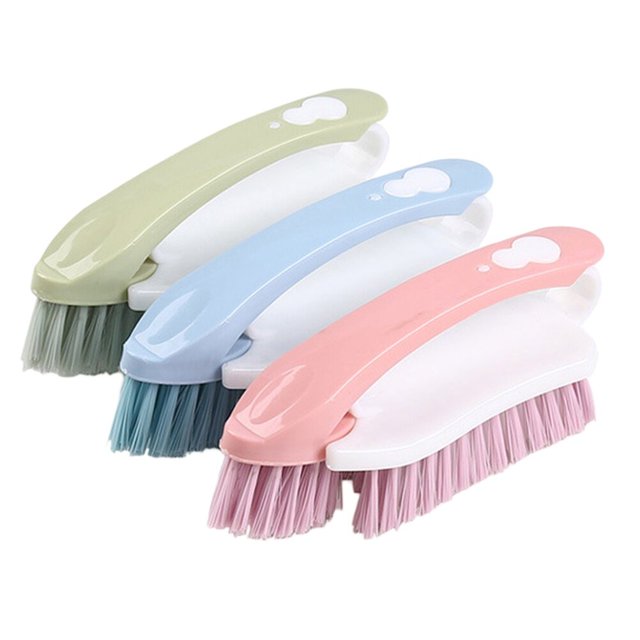 3pcs Multipurpose Scrubbing Brush Nylon Bristles Laundry Cleaning Brush Clothes Washing Brushes(Random Color)