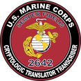 thumbnail image 1 of U.S.M.C. MOS 2642 Cryptologic Translator Transcriber Decal 5.5" - Red, 1 of 1