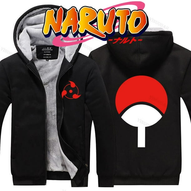 Akatsuki Naruto Luminous Sweatshirts Hoodies Fleece Oversized Hooded Thick Uchiha Sasuke Jacket Men Personality Outerwear CoatL Gao Jinjia LED