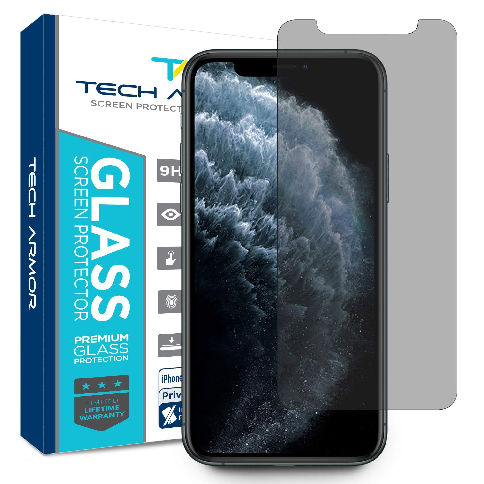 Tech Armor Privacy Ballistic Glass Screen Protector Designed For Apple Iphone 11 Pro Iphone X And Iphone Xs 5 8 Inch 1 Pack 19 Tempered Glass Walmart Com
