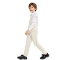 thumbnail image 6 of LOLANTA Boys Vest Suits 4PCs Wedding Ring Bearer Outfits Wasitcoat Shirt Pants Bow Tie, 6 of 6