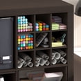 thumbnail image 2 of Furinno CUBICLE 9-Compartment Cube Organizer Shelf Accessory Black Dark Oak, 2 of 2