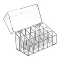 thumbnail image 1 of Estuche Para Ligaduras Ahorro De Espacio Transparente Portátil Con Tapa 18 Rejillas Pequeas, 1 of 8