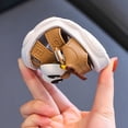 thumbnail image 5 of Xfvqtps Baby Infant Toddler Boys and Girls Squeaky Sandals Cute Cartoon Deer Close Toe Hollow out Press Buckle Soft Sole Non Slip Washable Lightweight Summer PVC Newborn First Walker Crib Khaki-01, 5 of 9