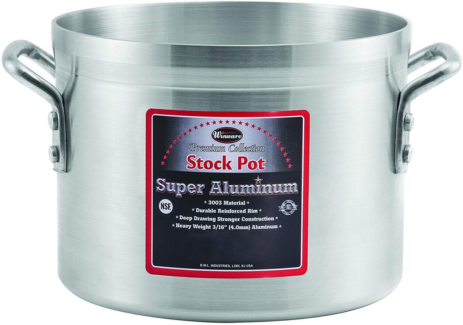 Winco 32 Qt. Aluminum Stock Pot Steamer Basket