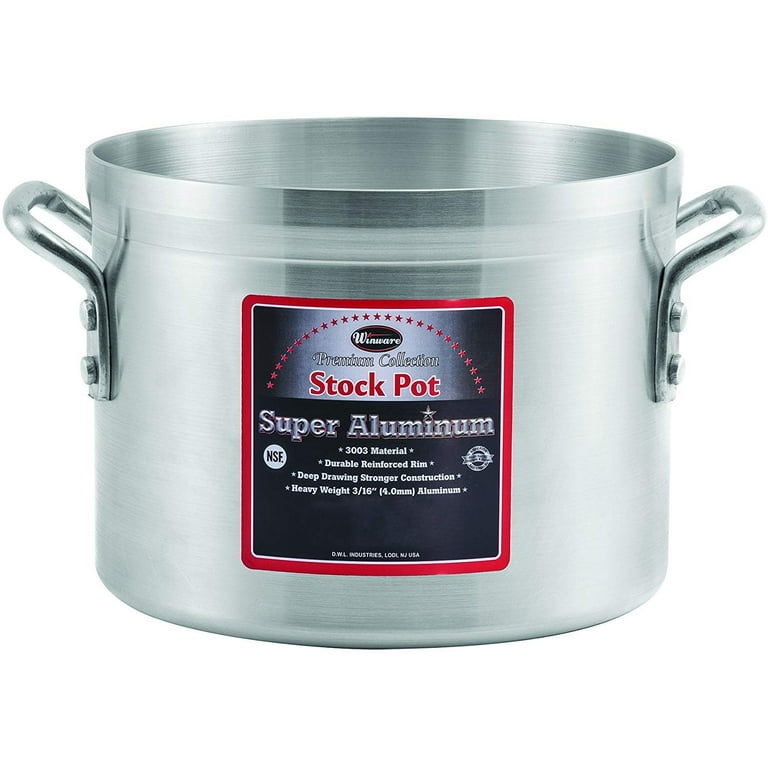  Winware Stainless Steel 32 Quart Stock Pot with Cover, Silver:  Stockpots: Home & Kitchen