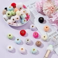 thumbnail image 4 of 100Pcs Fluffy Fur Beads 14cm Mixed Color Soft Fuzzy Bulk Beads for Pens Colorful Spacer Beads for DIY Bracelet Keychain Handicrafts Jewelry Accessories for DIY, 4 of 5