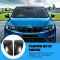 thumbnail image 4 of Glossy Black Car Rearview Mirror Covers Side Wing Mirror Caps for Mk3 A7 5E 2014-2019 for,1 Pair x Rearview Mirror Covers (Left & Right),Bright black, 4 of 8