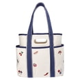 thumbnail image 2 of Naturace Women's Americana Cut Out Tote Bag, Eco Reusable Shoulder Bag with Multiple Pockets,Large Capacity Casual Handbag for Daily Use, 2 of 9
