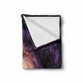 thumbnail image 2 of Galaxy Soft Flannel Fleece Throw Blanket, Purple Nebula Cloudy Stardust Cluster Digital Print of a Galaxy in Space Image, Cozy Plush for Indoor and Outdoor Use, 50" x 70", Black Purple, by Ambesonne, 2 of 6