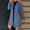 Navy, variant on Women Winter Coats Women Jacket Winter Women's Solid Casual Thicken Wool Stand Collar Inner Lining Pocket Breasted Pea Mao Coat Fall and Winter for Everyday Wear and Casual Outfits