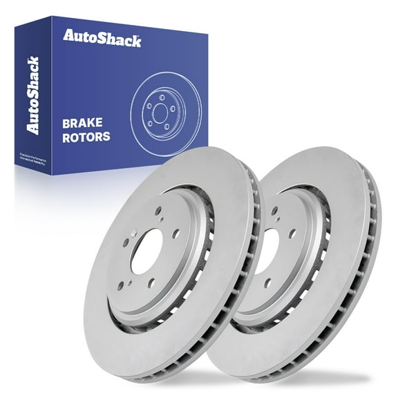 AutoShack Front Vented Coated Brake Rotors 2-PC Set Replacement for 2015-2020 Acura TLX 2014-2016 Acura MDX ArmorStop 12.6" (320 mm)