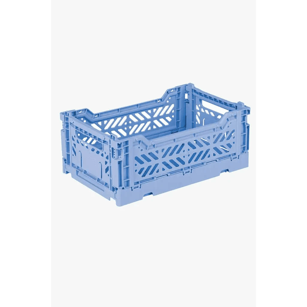 Foldable Storage Bins, Plastic Crate for Storage, Collapsible Crate