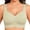 Green, variant on Teyfeniy Womens Jelly Bras Wireless Seamless Full Coverage Breathable Elastic Strap Solid Color Push Up Stretchy Comfy Bralettes Support Minimizer Bras