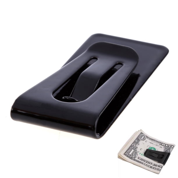 Sywqhk Nuevo Soporte Para Clip De Dinero En Efectivo De Bolsillo Delgado Negro De Acero Inoxidable Sywqhk Para estrenar