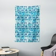 thumbnail image 1 of Navy and Teal Tapestry, Abstract Blue Watercolor Drops Aquarelle Art Rain Teardrop Quirky, Wall Hanging for Bedroom Living Room Dorm Decor, 40W X 60L Inches, Turquoise Navy Blue, by Ambesonne, 1 of 2
