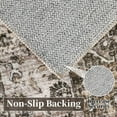 thumbnail image 2 of GlowSol 5' x 7' Vintage Floral Rug Non-Shedding Non Slip Carpet Distressed Floor Carpet for Dining Room Office, Brown, 2 of 7