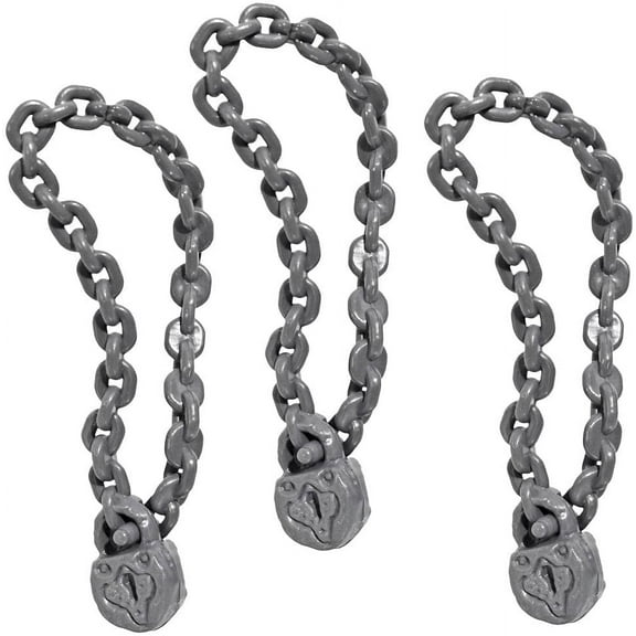 Set of 3 Lock and Chains for WWE & AEW Wrestling Action Figures