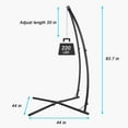 CType Hammock Chair Stand,Heavy Duty Steel Solid Hammock Rack Stand
