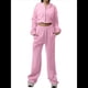 thumbnail image 1 of Conjunto Deportivo para Mujer: Sudadera con Capucha y Cremallera de Larga con Pantalones de Color Liso con Cordones - Conjunto de Dos Piezas Rosa L, 1 of 10