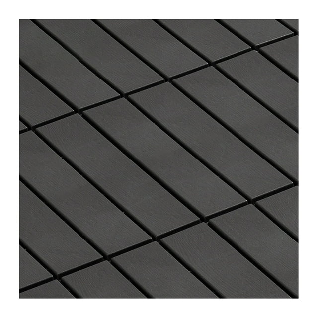 Visland 1 Pcs Floor Tile Snap Fit Multiple Mounting Styles with Open Mesh Outdoor Flooring All Weather Use Deck Tiles Household Use