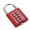 Red, variant on tooloflife 10 Digits Combination Padlock Password Lock for Luggage Backpack Jewelry Boxes