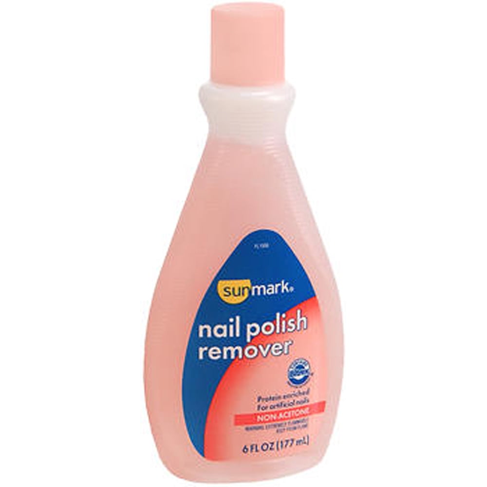 Sunmark NonAcetone Nail Polish Remover, 6 Oz.