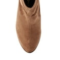 thumbnail image 6 of Melrose Ave Women's Vegan Suede Back Zip Block Heel Bootie, 6 of 6