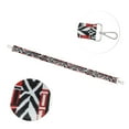 thumbnail image 3 of Unique Bargains 1 Pc Pattern Bright Silver Tone Hook Handbag Strap for Dating Black White Red Polyester, 3 of 5