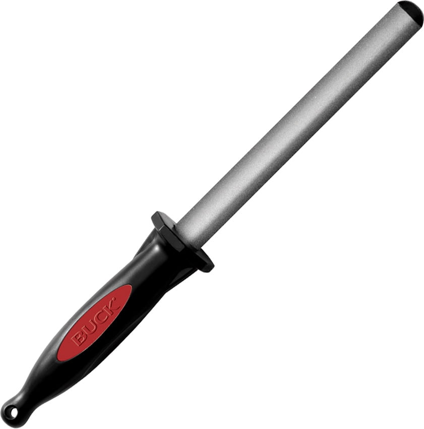 114639 Buck Knives EdgeTek, Dual Steel Diamond Sharpener 6.5, Red/Black 