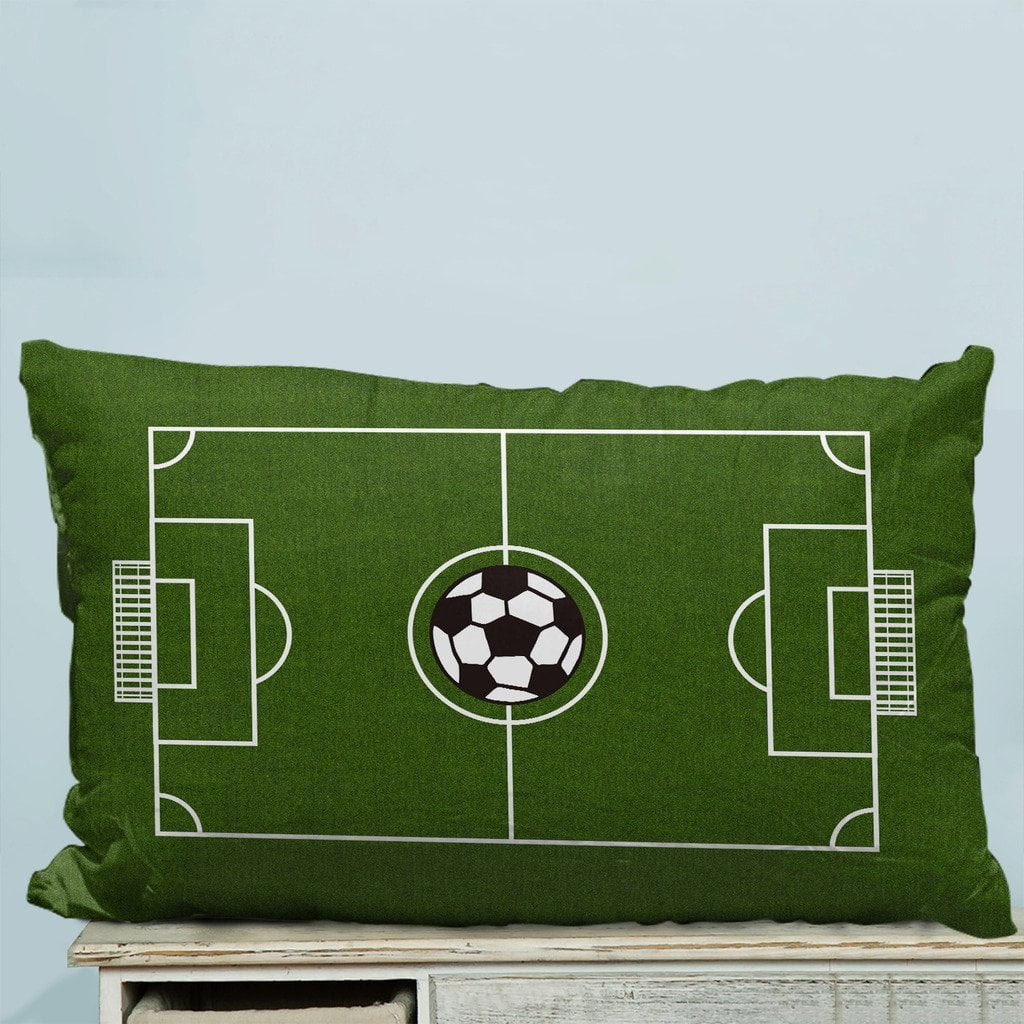 GCKG Soccer Field Football Pitch Pillow Case Pillow Cover Pillow